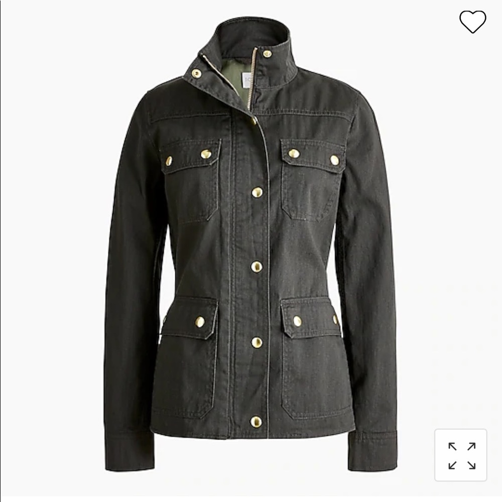 J crew Resin-coated twill field jacket